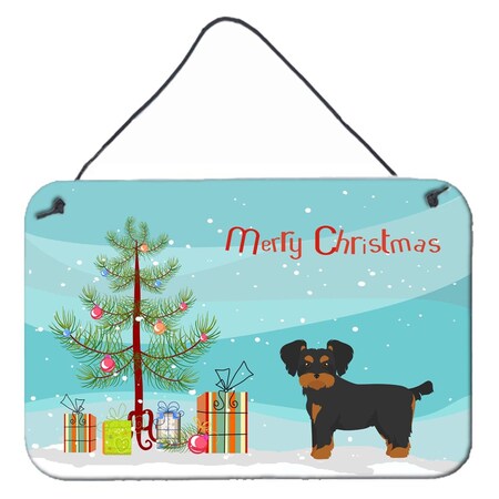 Carolines Treasures Morkie Christmas Tree Wall or Door Hanging Prints CK3856DS812